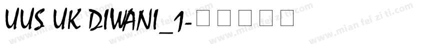 UUS UK DIWANI_1字体转换